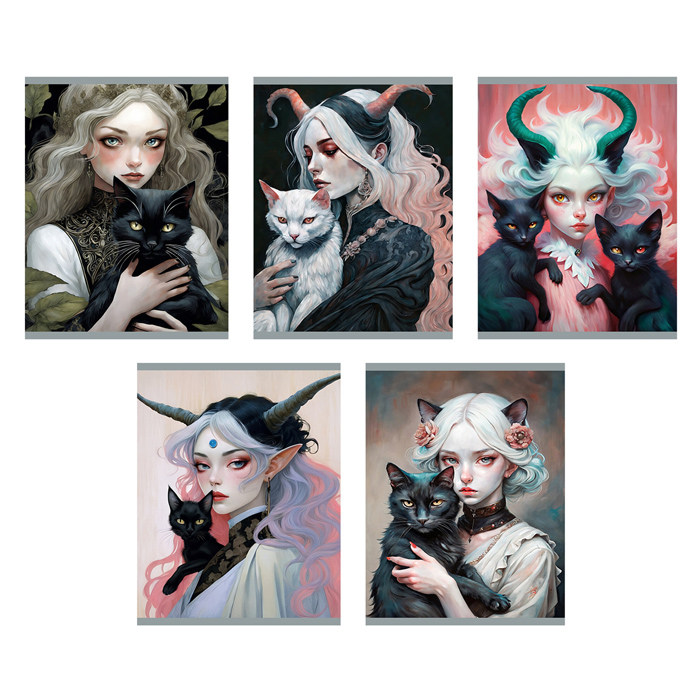 Тетрадь 48 л. клетка Эксмо Колдуньи