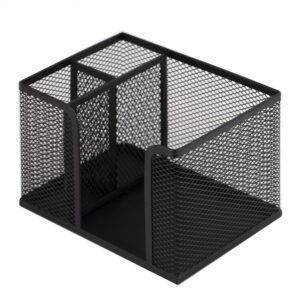 Подставка настольная Alingar 3 отделения металлическая черная 14,5х10см