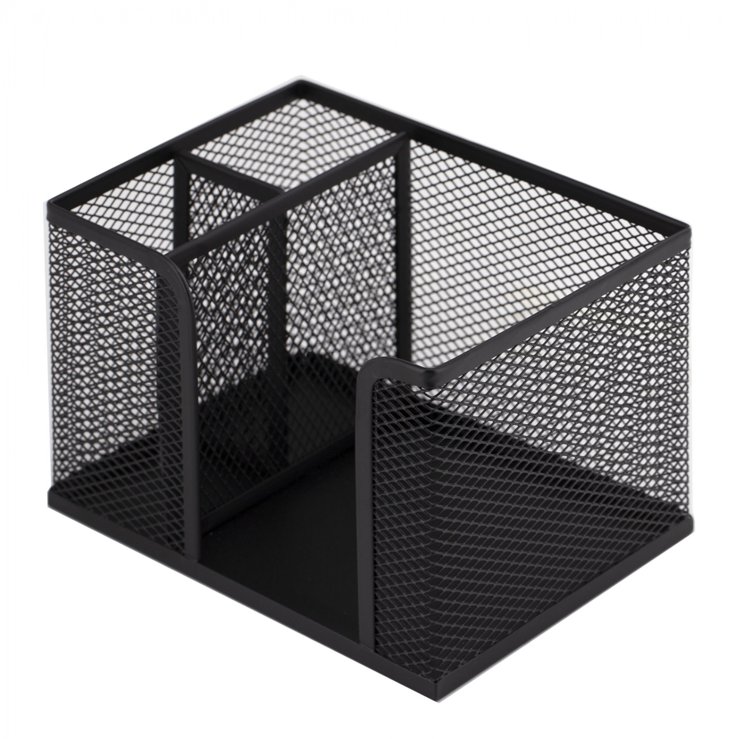 Подставка настольная Alingar 3 отделения металлическая черная 14,5х10см