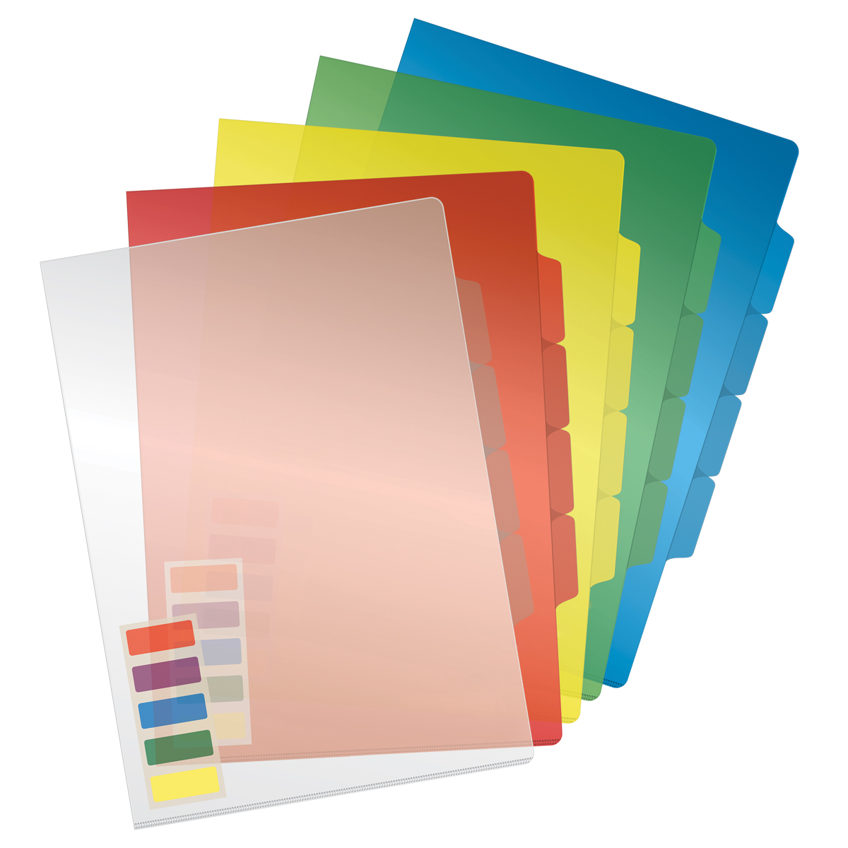 Папка-уголок А4 СТАММ 150мкм 3 отделения, ассорти