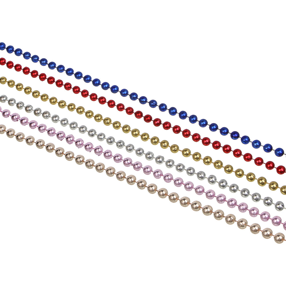 Бусы 0,8x270см пластик, микс
