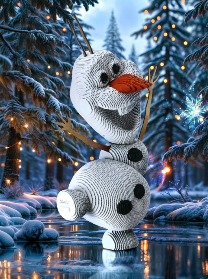 Конструктор картонный 3D 5cult Олаф