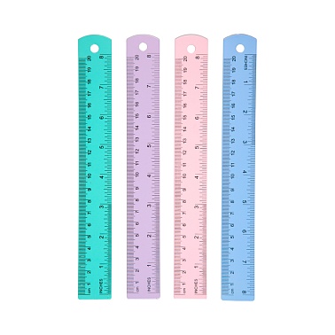 Линейка алюминиевая 20см deVENTE Pastel, двухсторонняя шкала