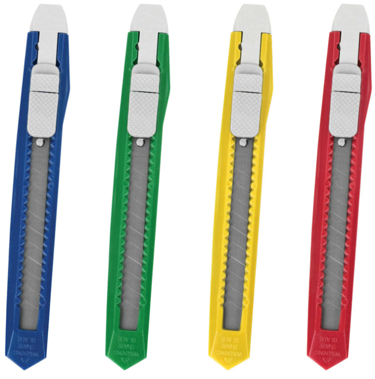 Нож-резак канцелярский  9мм STAFF Basic Economy