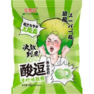 Леденцы кислые Sour Candy EXTRA SOUR 65 г лайм