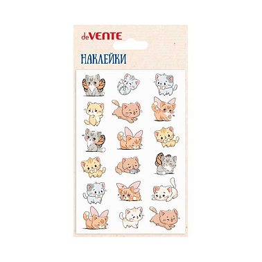 Наклейки объемные 10х15см deVENTE Милые котята