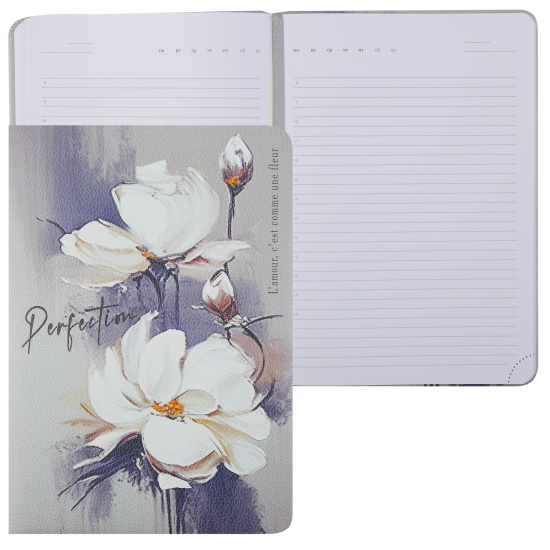 Ежедневник А5, 160л. deVENTE Perfection, бруснично-серый