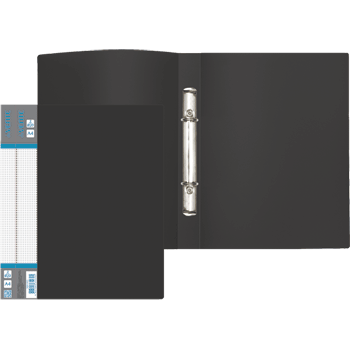 Папка на 2х кольцах 20мм deVENTE Daily черная