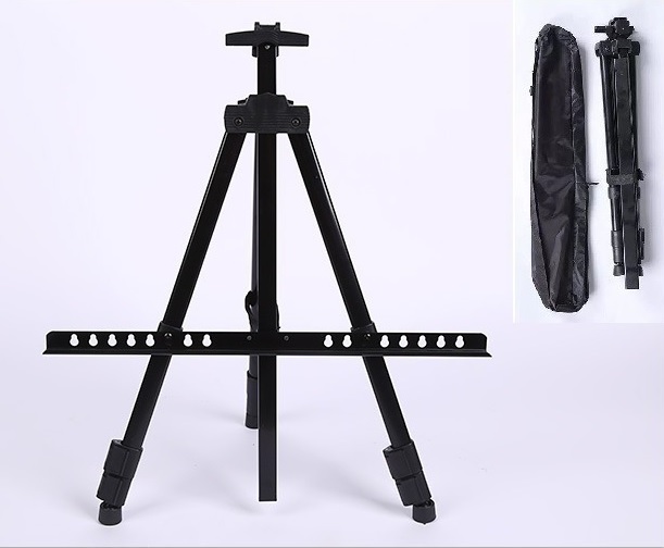 Мольберт напольный 160х82х52см металлический, телескопический в сумке