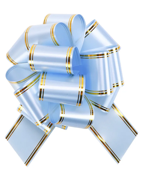 Бант-шар Золотое сечение 5см голубой