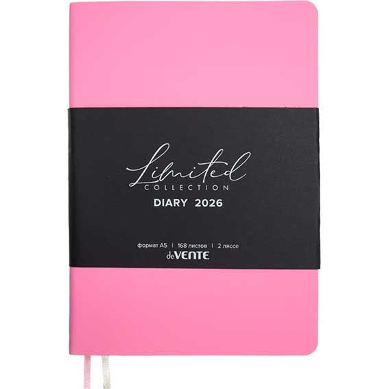 Ежедневник 2026г. А5 168л. deVENTE Nobile, розовый