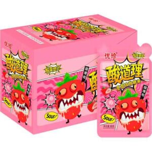 Леденцы кислые Sour Candy 22 г клубника