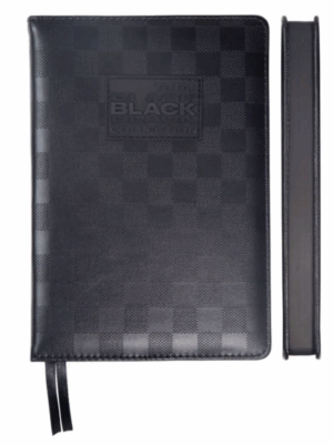 Ежедневник 2026г. В6 168л. deVENTE TOTAL BLACK, черный паттерн в клетку