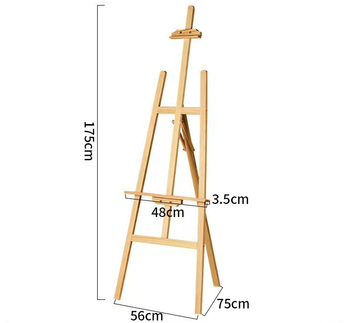 Мольберт напольный 175х75х56см из массива сосны