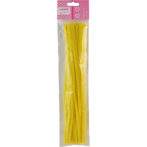 Проволока синельная Пушистая deVENTE Шенил 0,6х30см 30шт. желтая