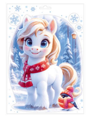 Наклейка оформительская Лошадка