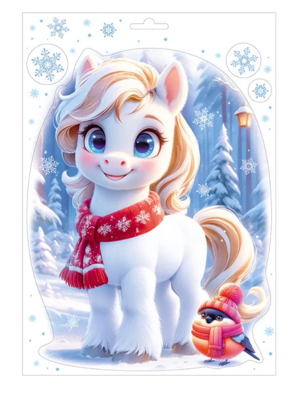 Наклейка оформительская Лошадка