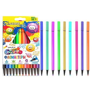 Фломастеры deVENTE Trio 12цв. к/к