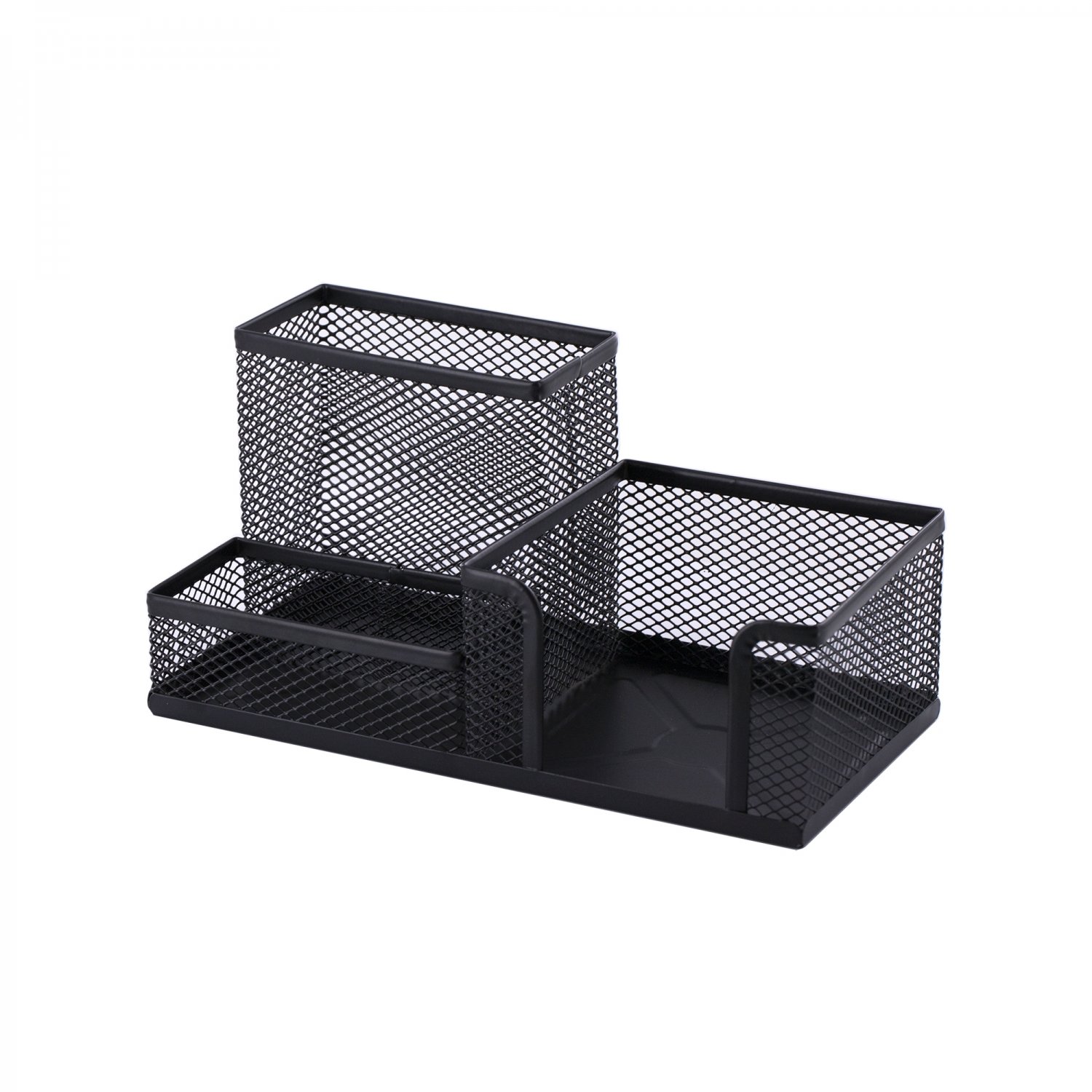 Подставка настольная 3 секции металлическая черная