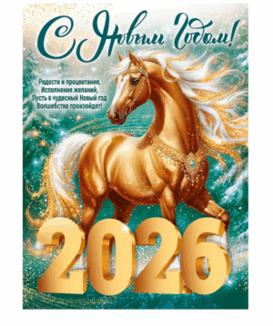 Плакат С НОВЫМ ГОДОМ! А2 (символ года)