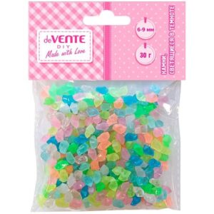 Камни светящиеся в темноте deVENTE Радужные кристаллы 6-9мм, 30г
