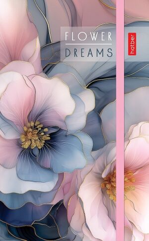 Записная книжка 80-50л. А6 Hatber Flower dreams гребень, резинка