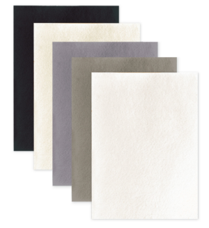 Фетр ОСТРОВ СОКРОВИЩ А4  5л. 5цв. 2мм оттенки серого