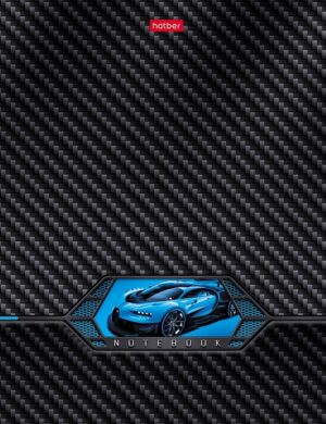 Бизнес-блокнот А5 96л. Hatber AutoCarbon, клетка