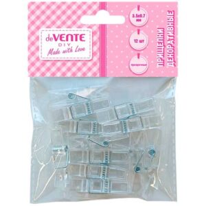 Прищепки декоративные deVENTE Transparent 35мм 12шт. пластиковые, прозрачные