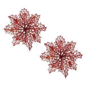 Цветы на прищепке 13x13см 2 шт красные