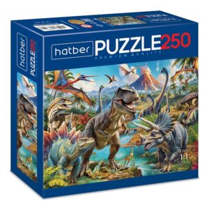 ПАЗЛЫ 250 эл. Premium Мир динозавров 280х400мм