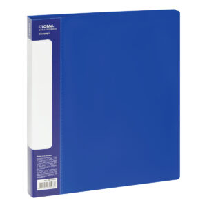 Папка на 2х кольцах 25мм СТАММ Стандарт Синяя