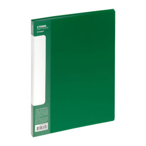 Папка 40 вкладышей СТАММ Стандарт 21мм 600мкм Зеленая
