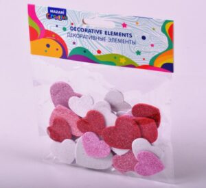 Декоративные элементы из EVA СЕРДЕЧКИ