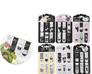 Закладки магнитные 20х58мм (набор 6шт.) Mazari КОТИКИ