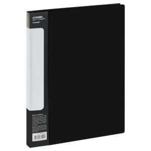 Папка на 2х кольцах 25мм СТАММ Стандарт Черная