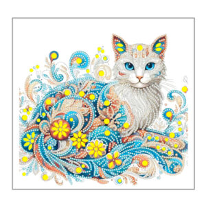 Алмазная мозаика 30х30см Кошка_