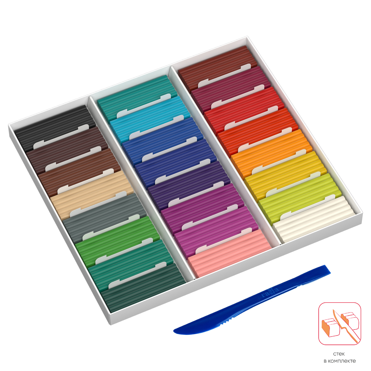 Пластилин ГАММА Юный художник 24цв. 336г