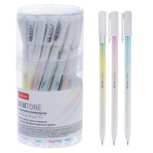 Ручка гелевая Hatber NEWtone, стираемая синяя 0.6мм