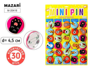 Значок круглый D45мм Лапка