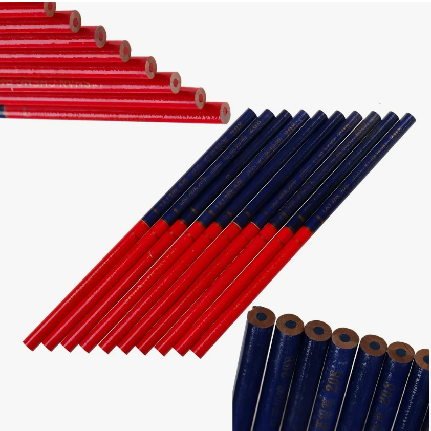 Карандаш двухцветный ChanChenq красно-синий, круглый корпус