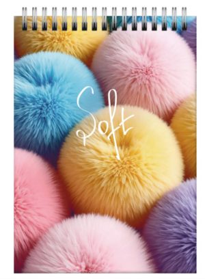 Блокнот 60л. А6 Эксмо Soft 2, клетка, гребень