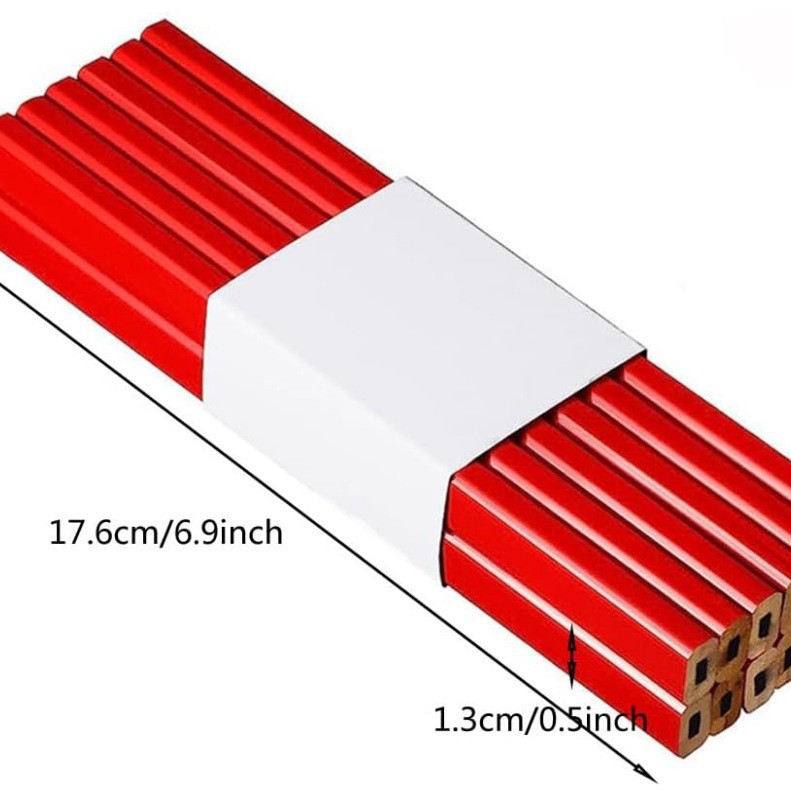 Карандаш столярный со шкалой 15см.