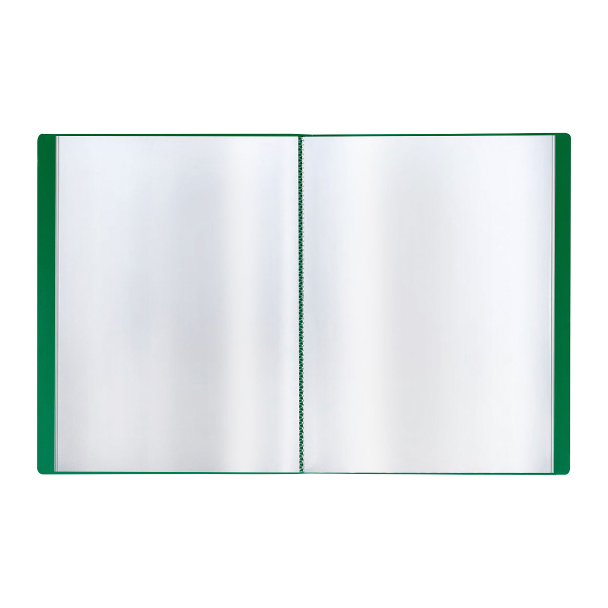 Папка 30 вкладышей СТАММ Стандарт 17мм 600мкм Зеленая