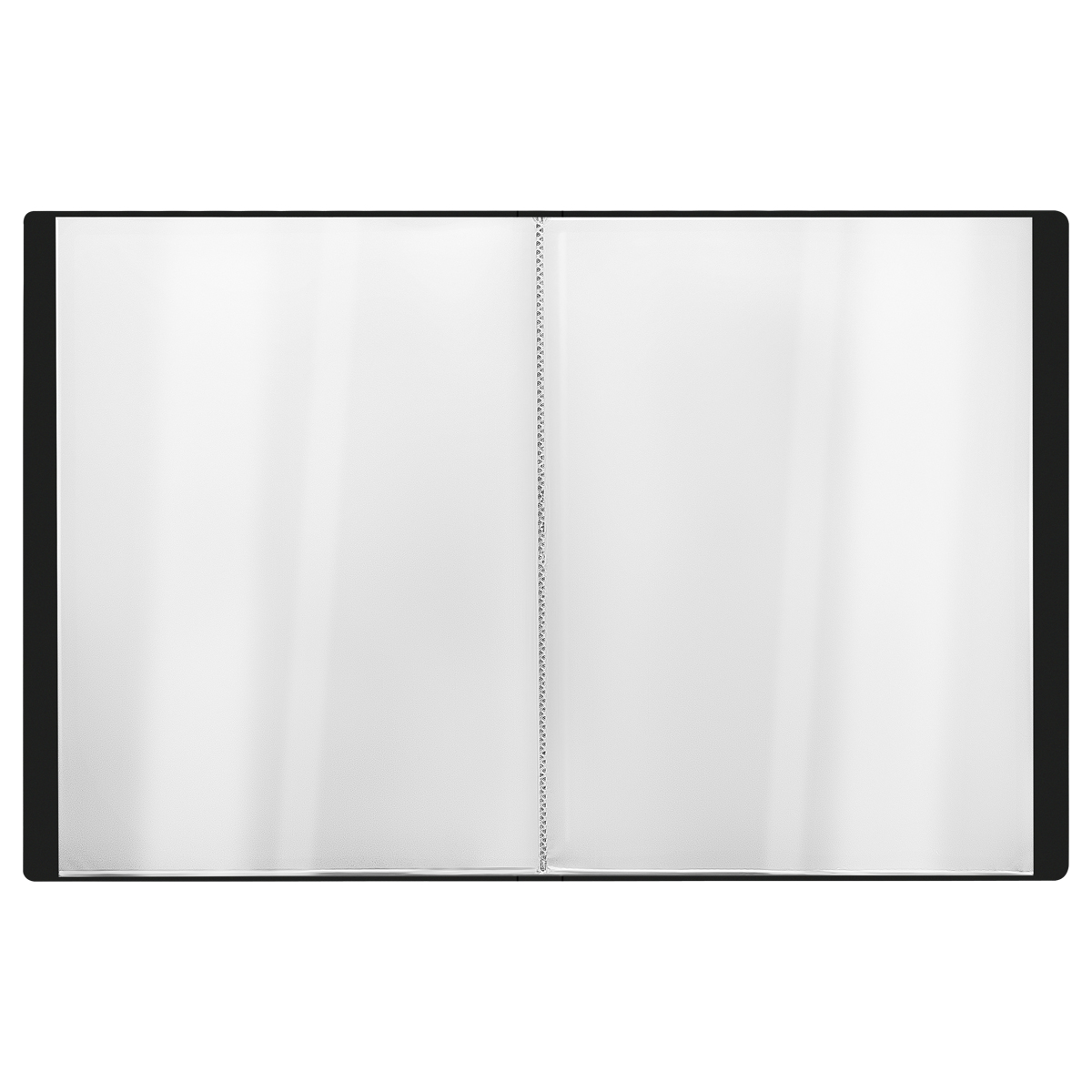 Папка 40 вкладышей СТАММ Стандарт 21мм 600мкм Черная