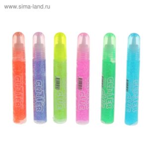 Гель с блестками Mazari 10мл, микс 6 цветов