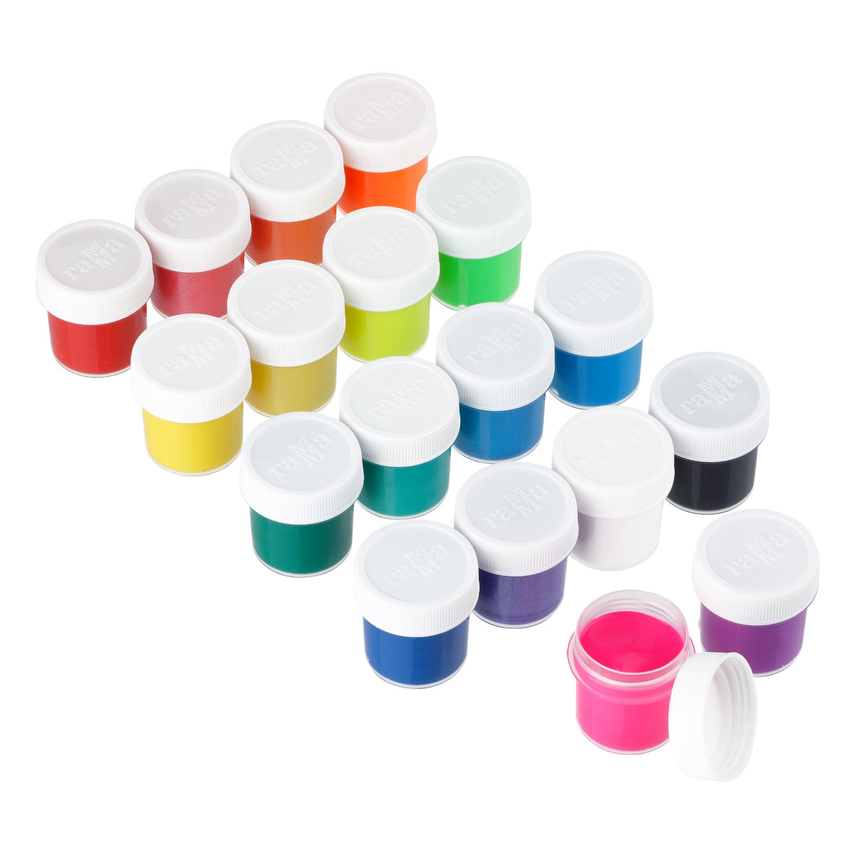 Гуашь 18 цв. 20мл ГАММА Оранжевое солнце (6 перламутр.+ 6 классич.+ 6 флуор.)