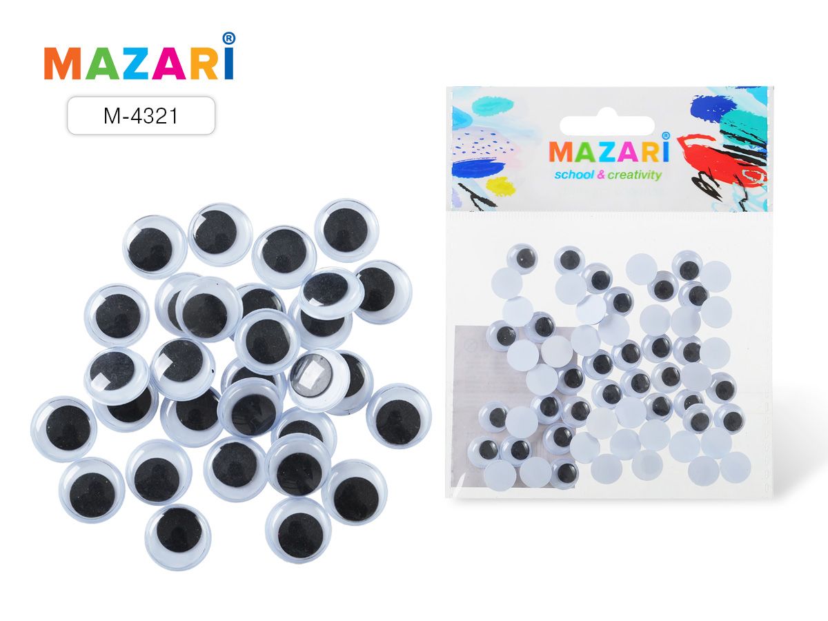 Материалы для творчества ГЛАЗКИ 10мм 60шт.