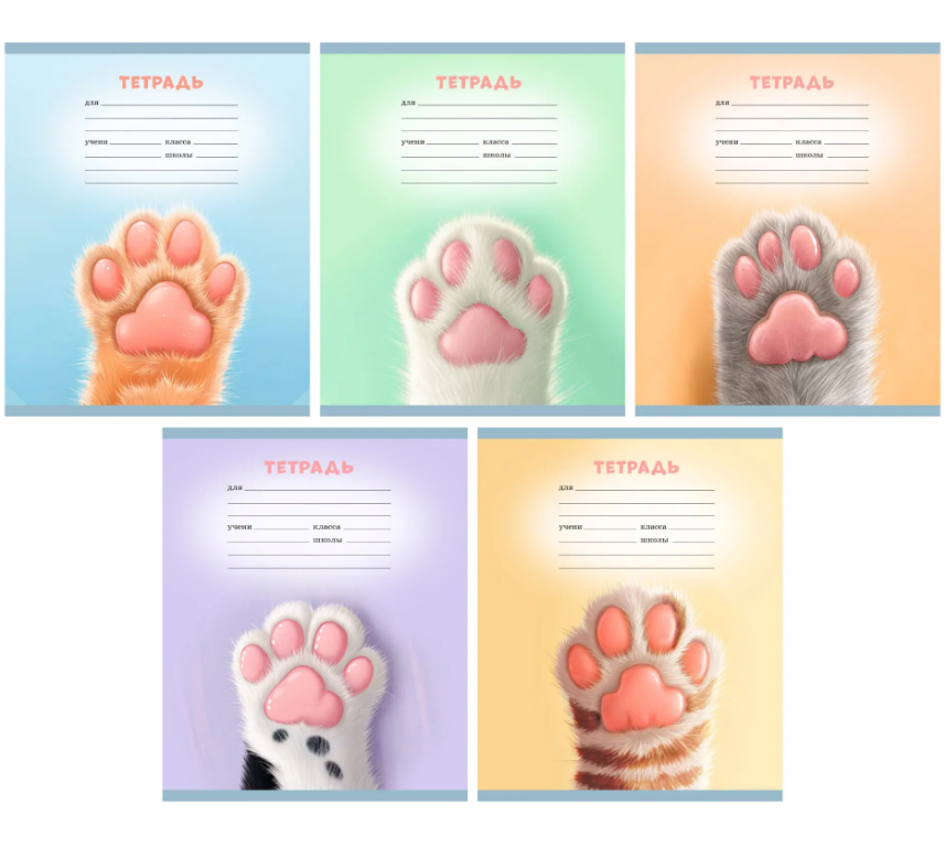 Тетрадь 18л.линия ЭКСМО Котолапки