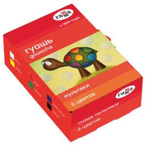 Гуашь  6 цв. 20мл ГАММА Мультики